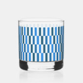 Blue Line Flow Rocks Glas (Achterkant)