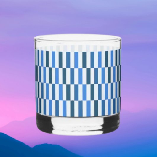 Blue Line Flow Rocks Glas