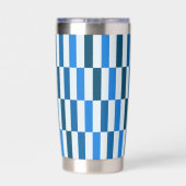 Blue Line Flow Thermische Tumbler Geïsoleerde Drinkbeker (Achterkant)