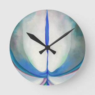 Blue Line Georgia O'Keeffe Ronde Klok