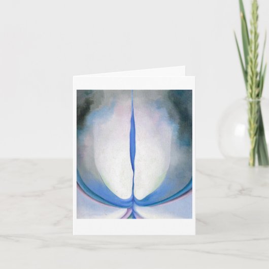 Blue Line, Georgia O'Keeffe, Schone Kunsten Kaart (Voorkant)