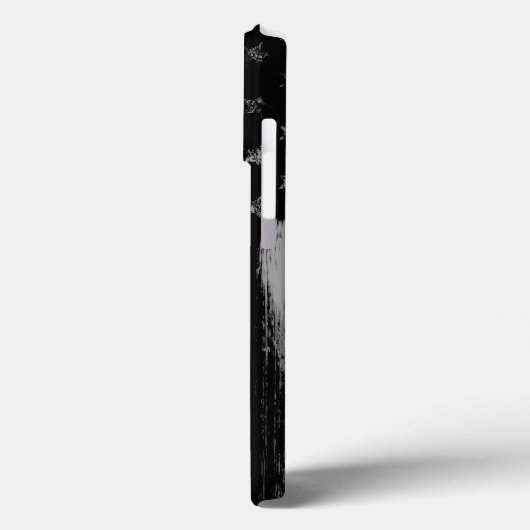 Blue Line Grunge Flag iPhone Case Pro (Achterkant / Links)