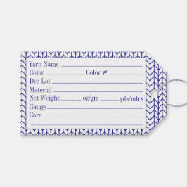 BLUE LINE KNIT 3.5x2 garenetiketjes Cadeaulabel