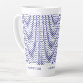 BLUE LINE KNIT Business ID Tall Latte Mok (Linkerhoek)