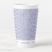 BLUE LINE KNIT Business ID Tall Latte Mok (Voorkant)