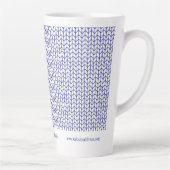 BLUE LINE KNIT Business ID Tall Latte Mok (Rechts)