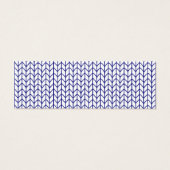 BLUE LINE KNIT Mini visitekaartje (Achterkant)