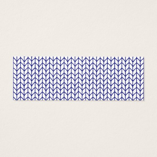 BLUE LINE KNIT Mini Visitekaartje II (Achterkant)
