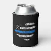 Blue Line Love Blikjeskoeler (Blikje Voorkant)