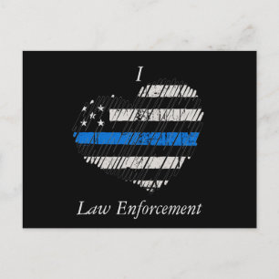 Blue Line Love Briefkaart