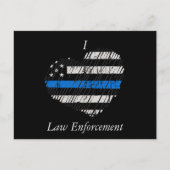 Blue Line Love Briefkaart (Voorkant)