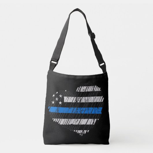 Blue Line Love Crossbody Tas (Voorkant)