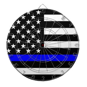 Blue Line US-vlag Dartbord