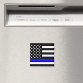 Blue Line US-vlag Magneet (Insitu (Vaatwasser))