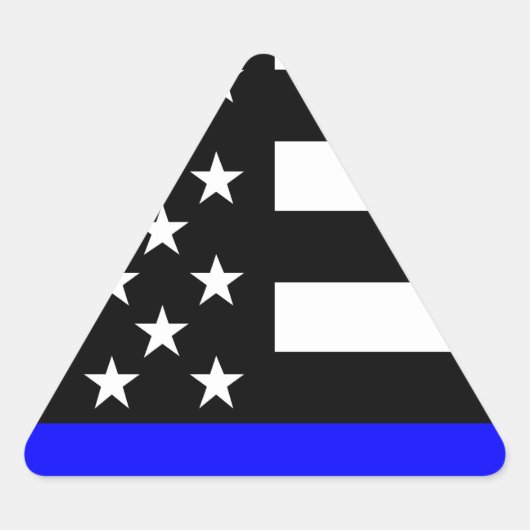 Blue Line US-vlag Sticker (Voorkant)