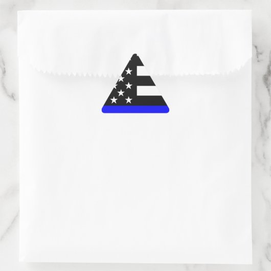 Blue Line US-vlag Sticker (Tas)