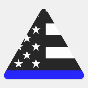 Blue Line US-vlag Sticker