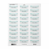 Blue Linen Glitter Sparkle Confetti Stippen Modern Etiket (Full Sheet)