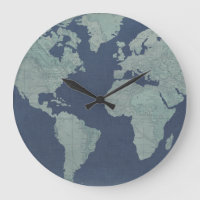 Blue Linen-Wereldkaart