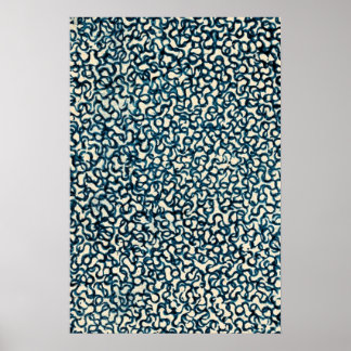 Blue Lines Abstracte kunst Poster