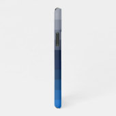 Blue Lines Geometric Stripes Pattern-draagtas iPhone Hoesje (Rechterkant)