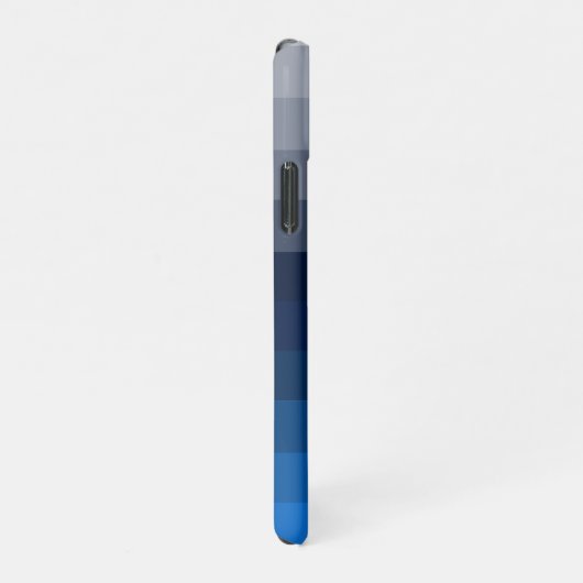 Blue Lines Geometric Stripes Pattern-draagtas iPhone Hoesje (Rechterkant)