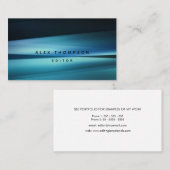 Blue Lines Modern Professionele Mannen freelance Visitekaartje (Voorkant / Achterkant)
