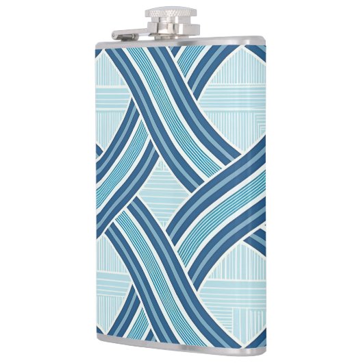 Blue Lines Pattern Heupfles (Links)