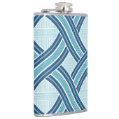 Blue Lines Pattern Heupfles (Rechts)