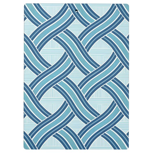 Blue Lines Pattern Klembord (Achterkant)