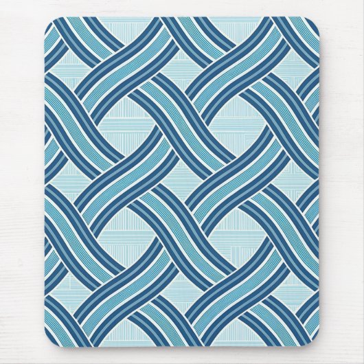 Blue Lines Pattern Muismat (Voorkant)