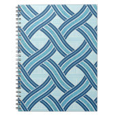 Blue Lines Pattern Notitieboek (Voorkant)