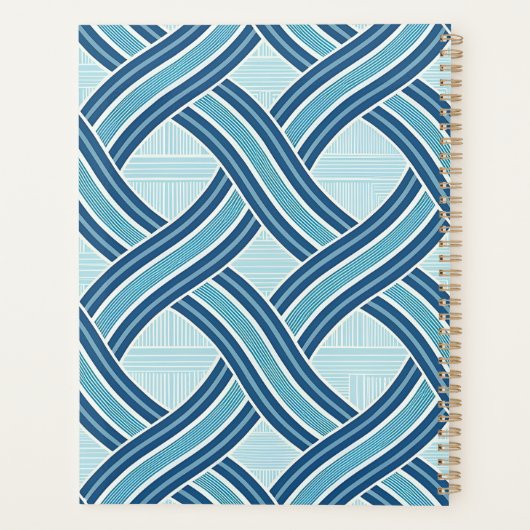 Blue Lines Pattern Planner (Achterkant)