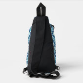 Blue Lines Pattern Sling Bag (Achterkant)