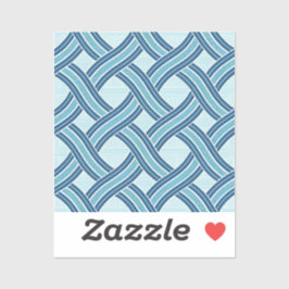 Blue Lines Pattern Sticker