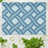 Blue Lines Pattern Theedoek (Gevouwen)