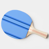 Blue Lines Ping Pong Paddle Tafeltennisbatje (Zijkant)
