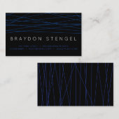 BLUE LINES Professioneel Visitekaartje (Voorkant / Achterkant)