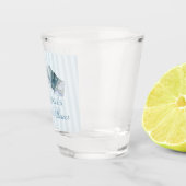 Blue Lingerie Shower Bachelorette Party Favor Shot Glas (Rechts)