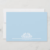 Blue Lingerie Shower Bachelorette Party Invitation Kaart (Achterkant)