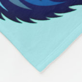 Blue Lion emote 2 Fleece Deken (Hoek)