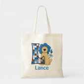 Blue Lion for Boy's Monogram L Tote Bag (Voorkant)