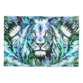 Blue Lion Head - Cool Lion Kussensloop (Achterkant)