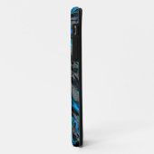 Blue Lion Head - Lion Portrait - Lion iPhone Case (Achterkant/links)