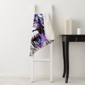 Blue Lion Head - Realistic Lion Sherpa Blanket Deken (In situ)