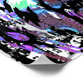 Blue Lion Head - Realistisch Poster met lionzijde (Hoek)