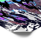 Blue Lion Head - Realistisch Poster met lionzijde  (Hoek)