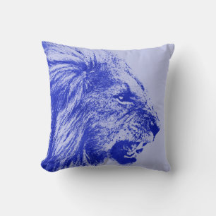 Blue Lion Kussen