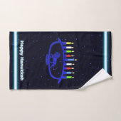 Blue Lion Menorah Handdoek (Handdoek)