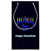 Blue Lion Menorah Klein Cadeauzakje (Achterkant)